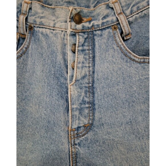 Vintage LAWMAN Western Rodeo High-Waisted Light Denim Tapered Jeans Women's Sz 7 - Picture 4 of 8